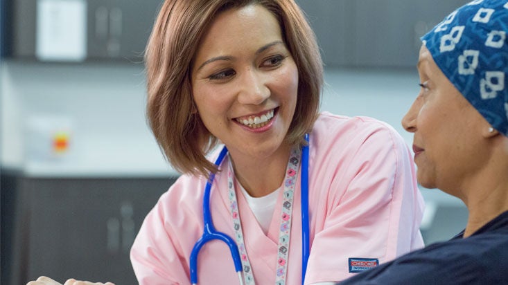 nurse with patient